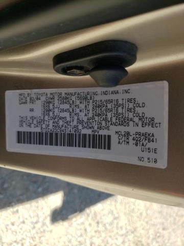 Photo 10 from auction – 2004 TOYOTA SIENNA CE with VIN 5TDZA23C94S141092