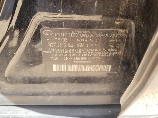 Photo 10 from auction – 2009 HYUNDAI SONATA SE with VIN 5NPEU46F99H450629