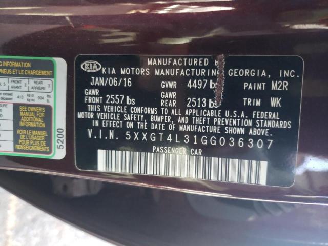 Photo 10 from auction – 2016 KIA OPTIMA LX with VIN 5XXGT4L31GG036307