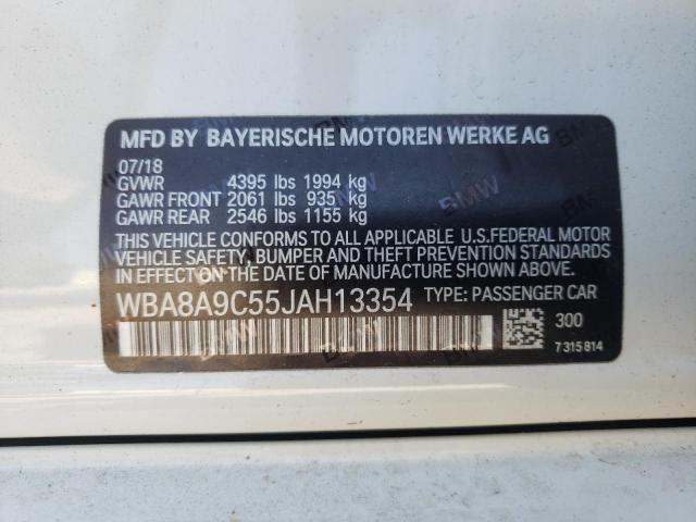 Photo 10 from auction – 2018 BMW 320 I with VIN WBA8A9C55JAH13354