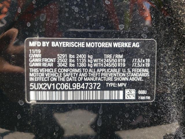 Photo 10 from auction – 2020 BMW X4 XDRIVE3 with VIN 5UX2V1C06L9B47372