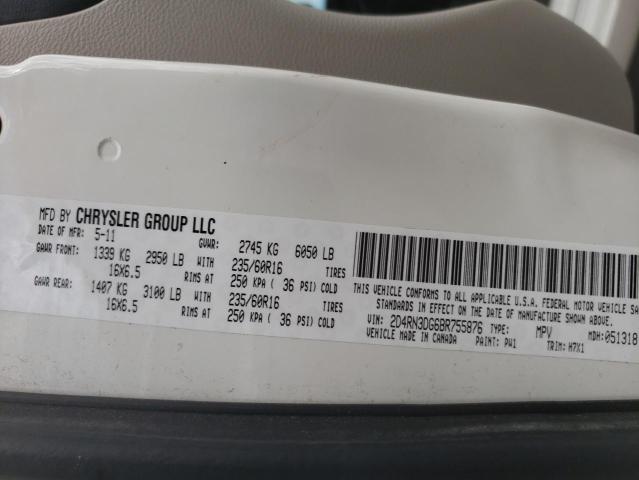 Photo 10 from auction – 2011 DODGE GRAND CARA with VIN 2D4RN3DG6BR755876