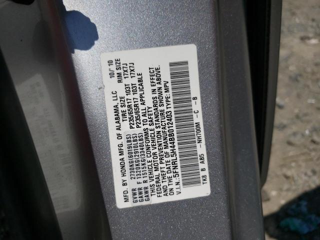 Photo 10 from auction – 2011 HONDA ODYSSEY EX with VIN 5FNRL5H44BB012403