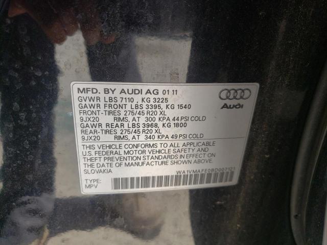Photo 10 from auction – 2011 AUDI Q7 PRESTIG with VIN WA1VMAFE0BD007121
