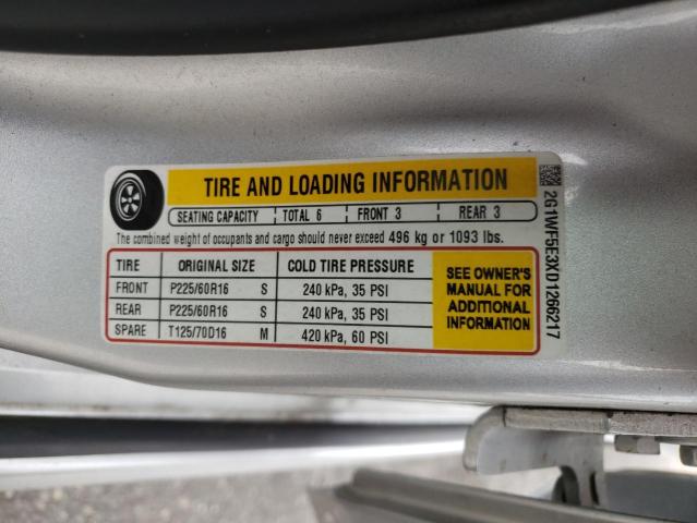 Photo 10 from auction – 2013 CHEVROLET IMPALA LS with VIN 2G1WF5E3XD1266217