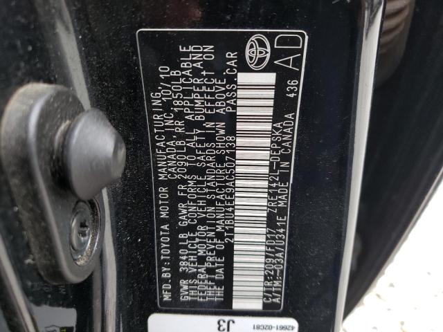 Photo 10 from auction – 2010 TOYOTA COROLLA BA with VIN 2T1BU4EE9AC507138