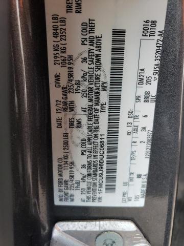 Photo 10 from auction – 2013 FORD ESCAPE TIT with VIN 1FMCU9J96DUC06811