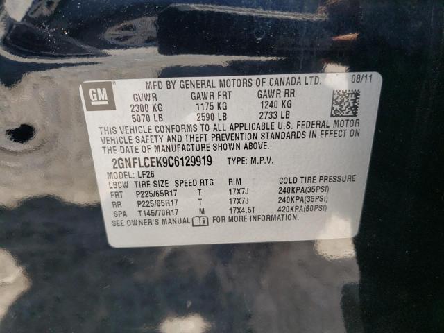 Photo 10 from auction – 2012 CHEVROLET EQUINOX LS with VIN 2GNFLCEK9C6129919