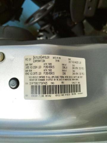 Photo 10 from auction – 2005 CHRYSLER PT CRUISER with VIN 3C4FY58B15T507425