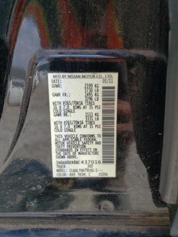 Photo 10 from auction – 2011 NISSAN FRONTIER S with VIN 1N6AD0ER8BC437016