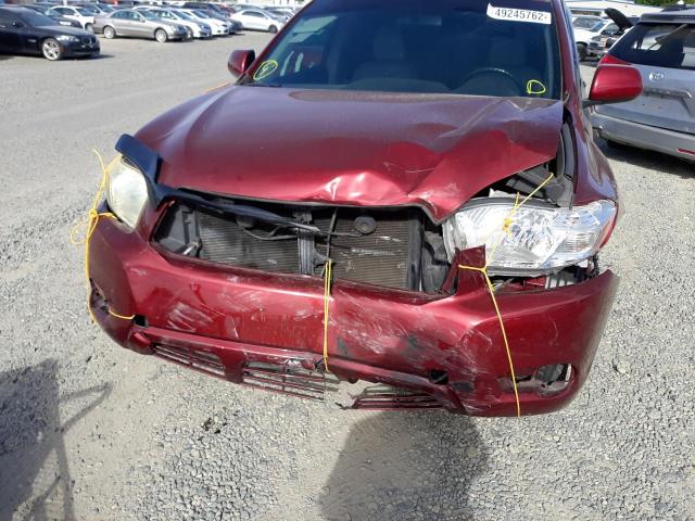 Photo 9 from auction – 2008 TOYOTA HIGHLANDER with VIN JTEES41A882002833