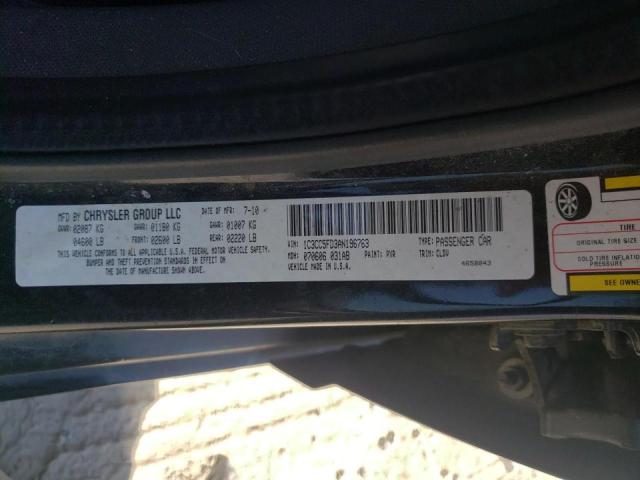 Photo 10 from auction – 2010 CHRYSLER SEBRING LI with VIN 1C3CC5FD3AN196763