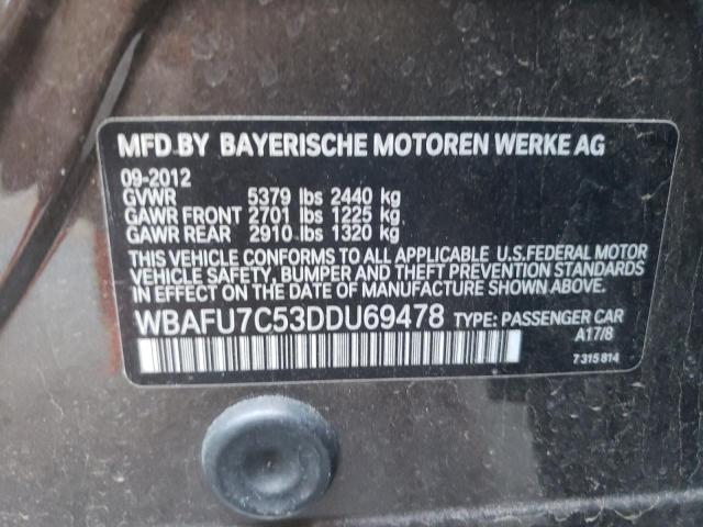 Photo 10 from auction – 2013 BMW 535 XI with VIN WBAFU7C53DDU69478