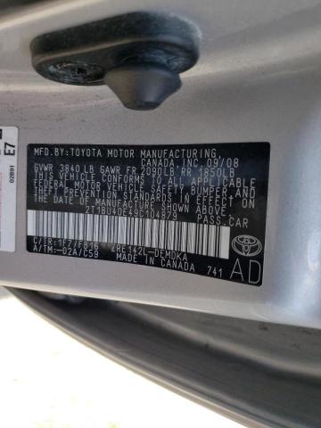 Фото 10 с аукциона – 2009 TOYOTA COROLLA с VIN 2T1BU40E49C104879