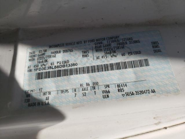 Photo 10 from auction – 2008 FORD ECONOLINE with VIN 1FD3E35L88DB13360