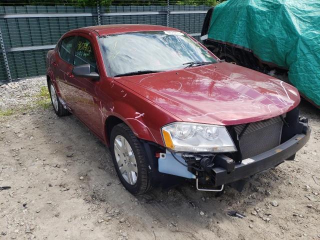 DODGE AVENGER SE 2014 with VIN 1C3CDZAB1EN190024 - Photo from auction