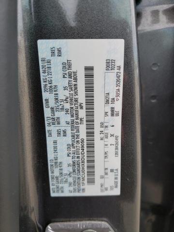 Photo 10 from auction – 2013 FORD ESCAPE SEL with VIN 1FMCU0HX8DUD49050