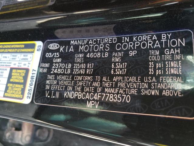 Photo 10 from auction – 2015 KIA SPORTAGE L with VIN KNDPBCAC4F7783570