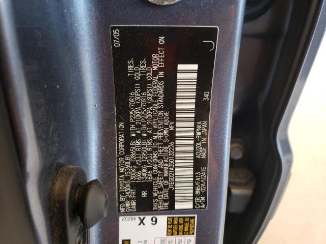 Photo 10 from auction – 2005 TOYOTA HIGHLANDER with VIN JTEGD21A350132226