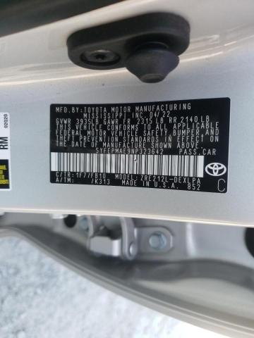 Photo 10 from auction – 2022 TOYOTA COROLLA LE with VIN 5YFEPMAE9NP323642