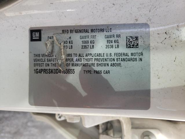 Photo 10 from auction – 2013 BUICK VERANO CON with VIN 1G4PR5SK0D4103655