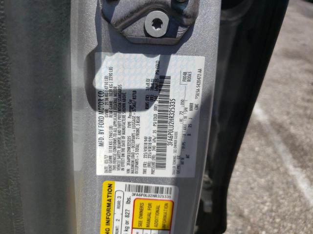 Photo 10 from auction – 2017 FORD FUSION SE with VIN 3FA6P0LU2HR325335