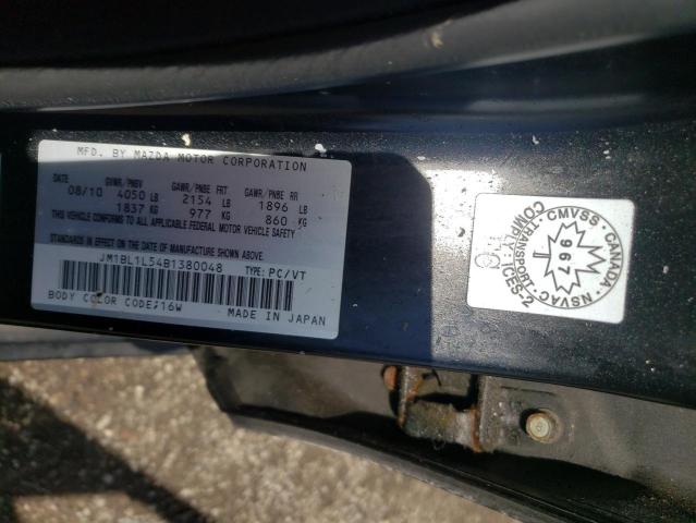 Photo 10 from auction – 2011 MAZDA 3 S with VIN JM1BL1L54B1380048