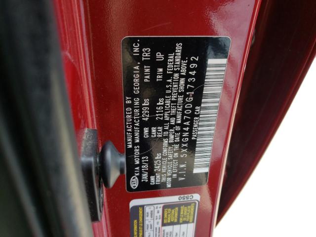 Photo 10 from auction – 2013 KIA OPTIMA EX with VIN 5XXGN4A70DG173492