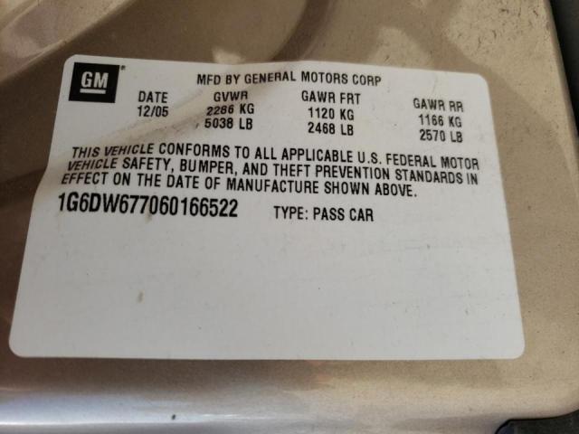 Photo 10 from auction – 2006 CADILLAC STS with VIN 1G6DW677060166522