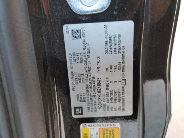 Photo 10 from auction – 2014 CHEVROLET SILVERADO with VIN 1GCNCPEC4EZ418475
