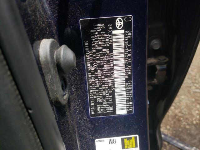 Photo 10 from auction – 2020 TOYOTA COROLLA LE with VIN 5YFEPRAE2LP083618