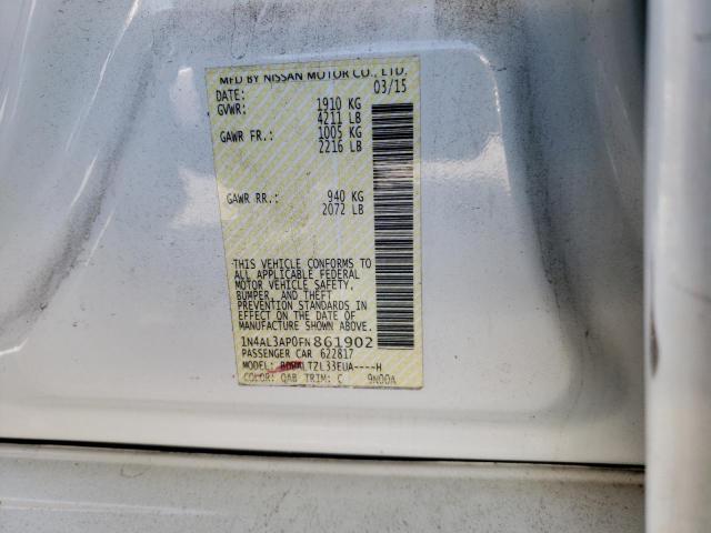 Photo 10 from auction – 2015 NISSAN ALTIMA 2.5 with VIN 1N4AL3AP0FN861902