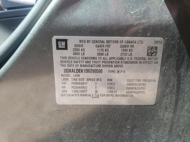 Photo 10 from auction – 2013 CHEVROLET EQUINOX LT with VIN 2GNALDEK1D6290590