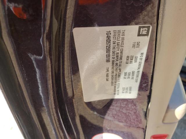 Photo 10 from auction – 2008 BUICK LUCERNE with VIN 1G4HD57258U155199