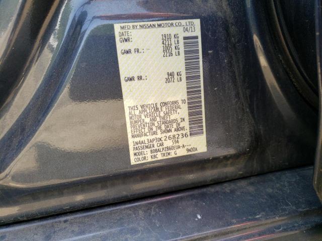 Photo 10 from auction – 2013 NISSAN ALTIMA 2.5 with VIN 1N4AL3AP3DC268236
