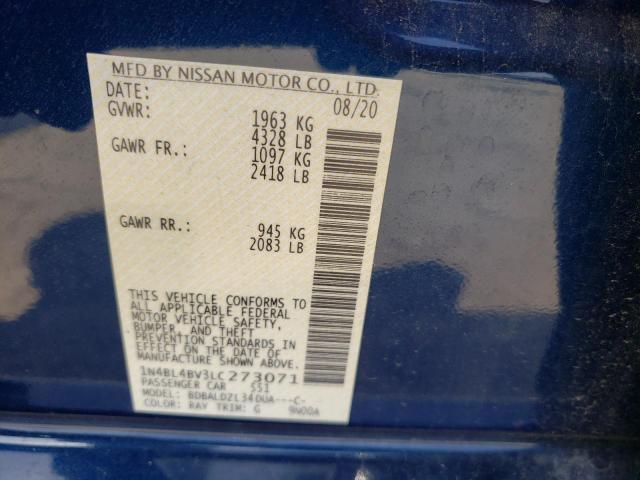 Photo 10 from auction – 2020 NISSAN ALTIMA S with VIN 1N4BL4BV3LC273071