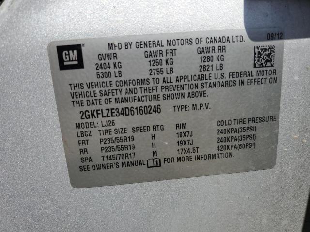 Photo 10 from auction – 2013 GMC TERRAIN DE with VIN 2GKFLZE34D6160246