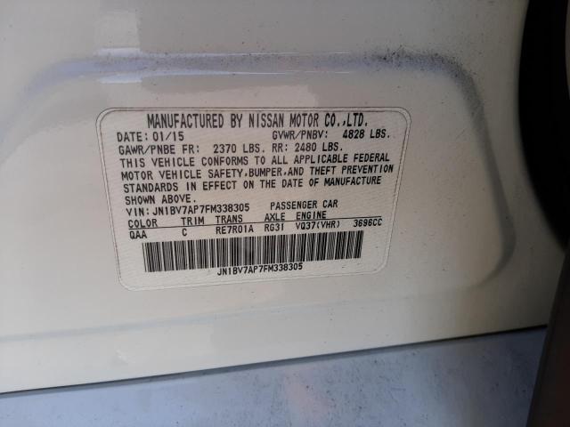 Photo 10 from auction – 2015 INFINITI Q50 BASE with VIN JN1BV7AP7FM338305