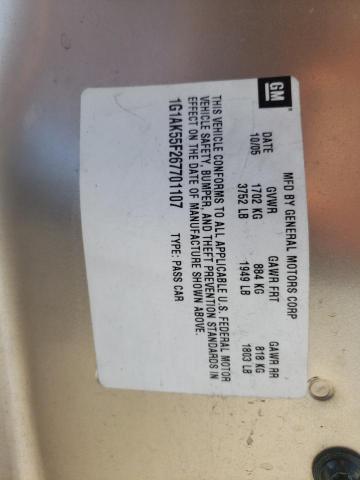 Photo 10 from auction – 2006 CHEVROLET COBALT LS with VIN 1G1AK55F267701107