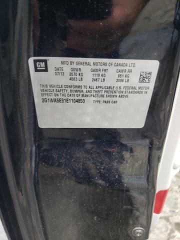 Photo 10 from auction – 2014 CHEVROLET IMPALA LIM with VIN 2G1WA5E31E1104850
