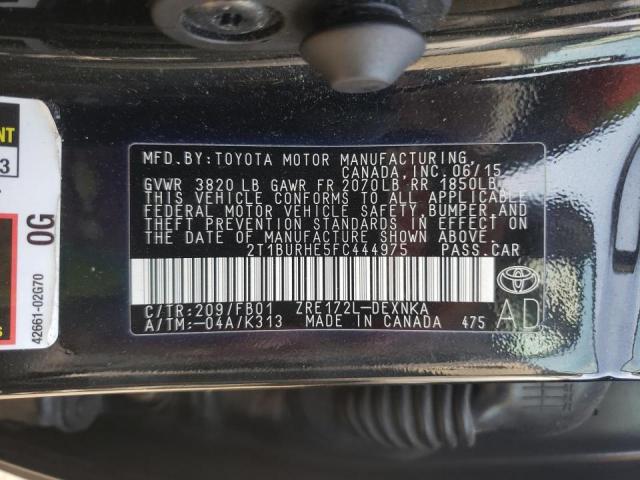 Photo 10 from auction – 2015 TOYOTA COROLLA L with VIN 2T1BURHE5FC444975