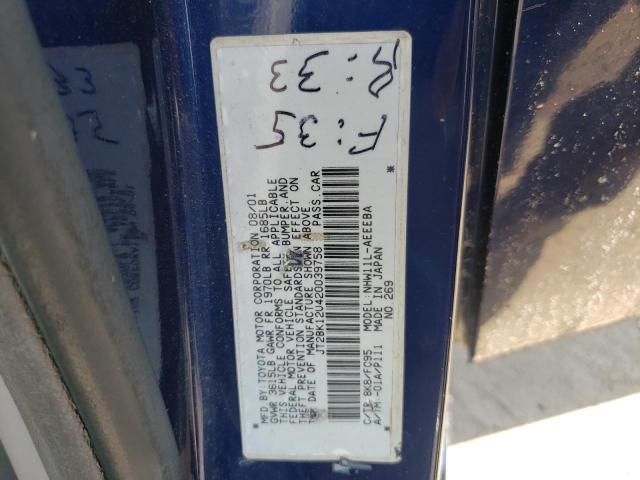 Photo 10 from auction – 2002 TOYOTA PRIUS with VIN JT2BK12U420039758