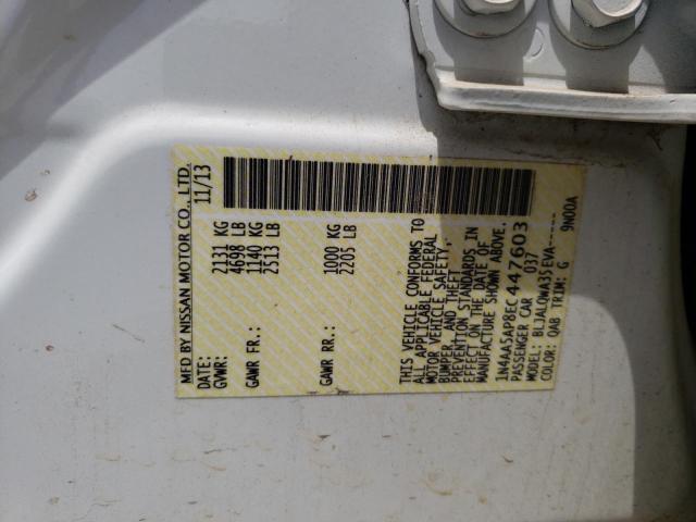 Zdjęcie 10 z aukcji – 2014 NISSAN MAXIMA S z VIN 1N4AA5AP8EC447603