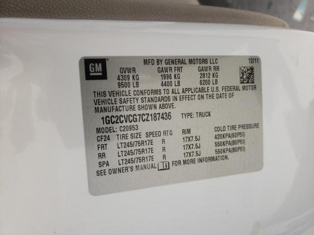 Photo 10 from auction – 2012 CHEVROLET 2500 with VIN 1GC2CVCG7CZ187436