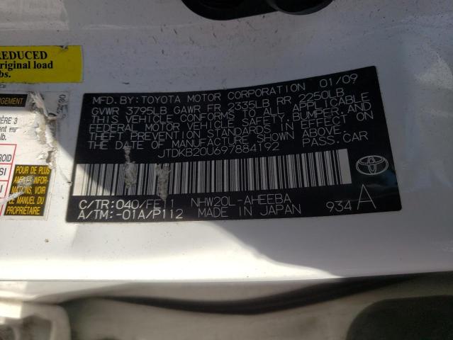 Photo 10 from auction – 2009 TOYOTA PRIUS with VIN JTDKB20U697884192