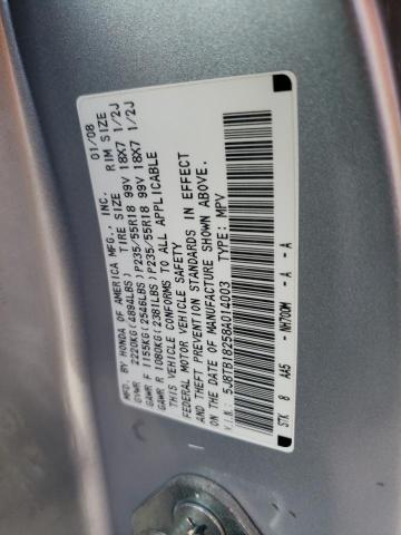 Photo 10 from auction – 2008 ACURA RDX with VIN 5J8TB18258A014003