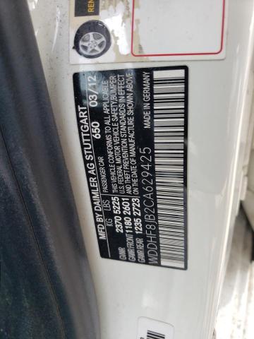 Photo 10 from auction – 2012 MERCEDES-BENZ E 350 4MAT with VIN WDDHF8JB2CA629425