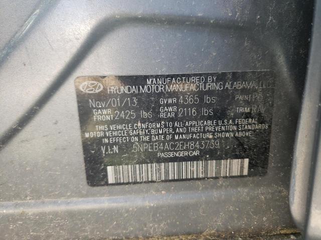 Photo 10 from auction – 2014 HYUNDAI SONATA GLS with VIN 5NPEB4AC2EH843739