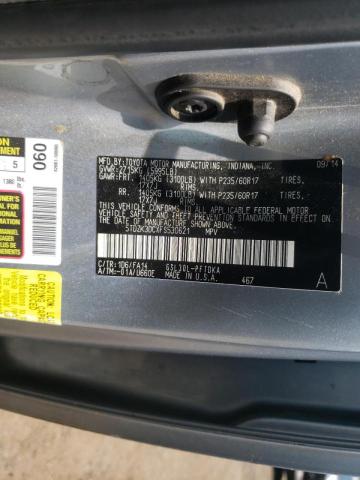 Photo 10 from auction – 2015 TOYOTA SIENNA with VIN 5TDZK3DCXFS530621