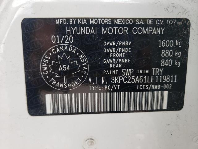 Photo 10 from auction – 2020 HYUNDAI ACCENT SE with VIN 3KPC25A61LE119811